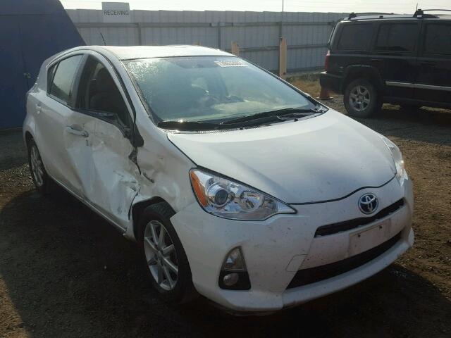 JTDKDTB31C1517151 - 2012 TOYOTA PRIUS C WHITE photo 1