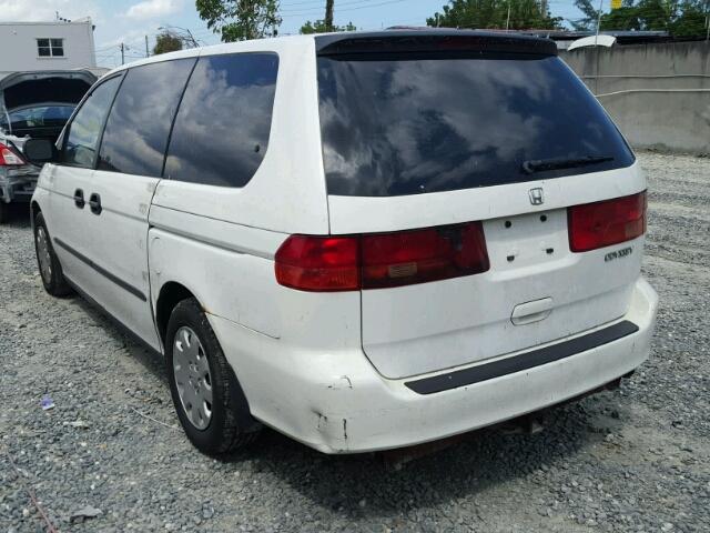 2HKRL18541H586758 - 2001 HONDA ODYSSEY LX WHITE photo 3