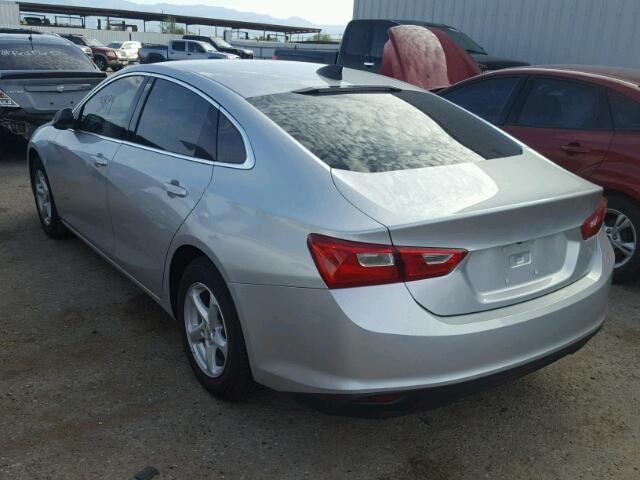 1G1ZC5ST9JF191816 - 2018 CHEVROLET MALIBU LS SILVER photo 3