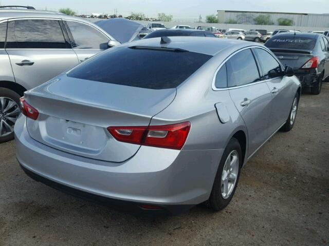 1G1ZC5ST9JF191816 - 2018 CHEVROLET MALIBU LS SILVER photo 4