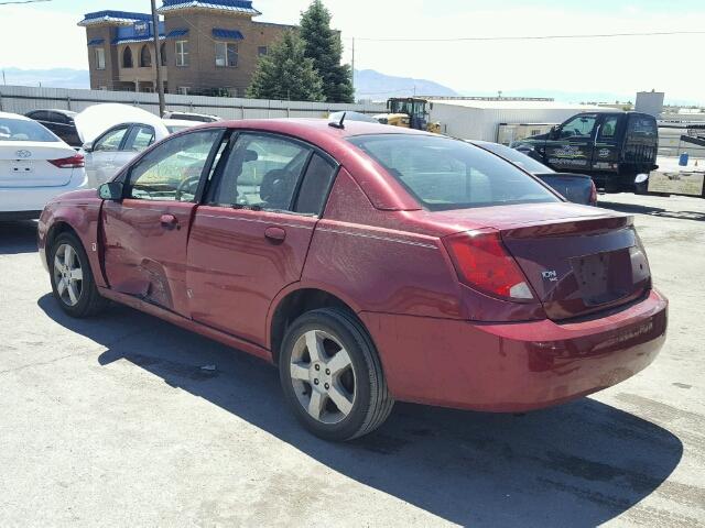 1G8AL55F27Z156837 - 2007 SATURN ION LEVEL RED photo 3