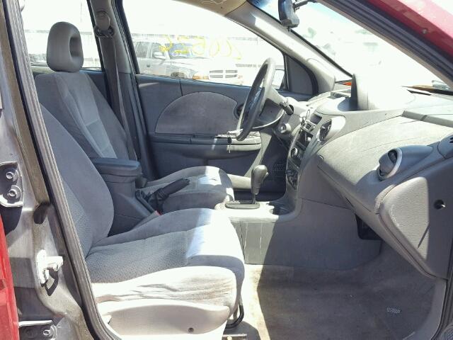 1G8AL55F27Z156837 - 2007 SATURN ION LEVEL RED photo 5