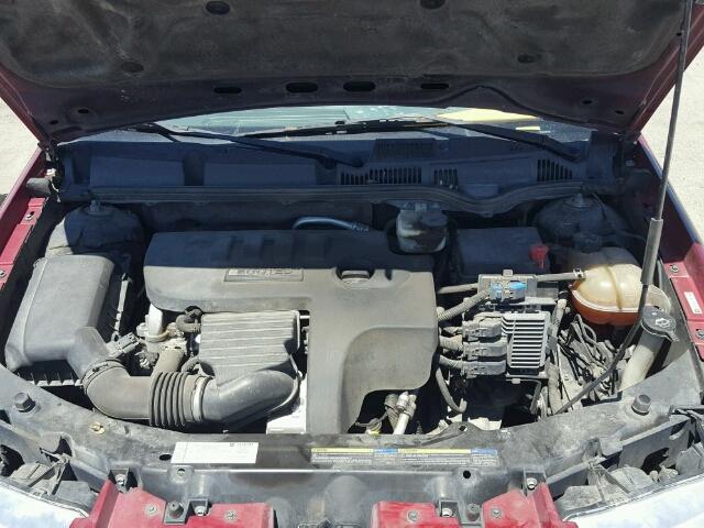 1G8AL55F27Z156837 - 2007 SATURN ION LEVEL RED photo 7