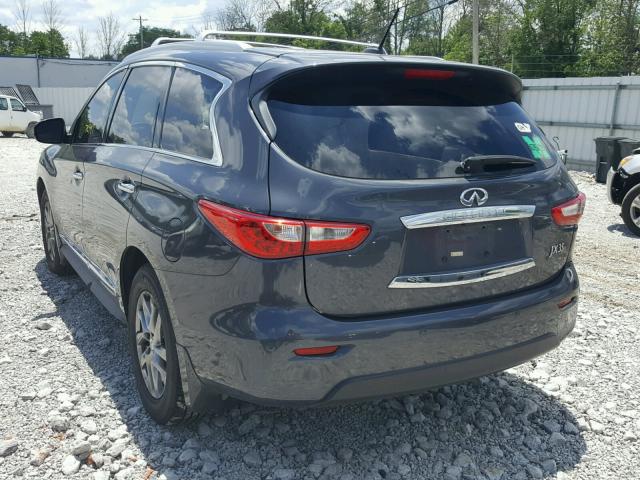 5N1AL0MM0DC313607 - 2013 INFINITI JX35 BASE GRAY photo 3