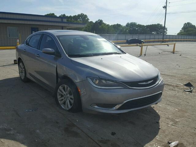 1C3CCCAB3FN605023 - 2015 CHRYSLER 200 GRAY photo 1