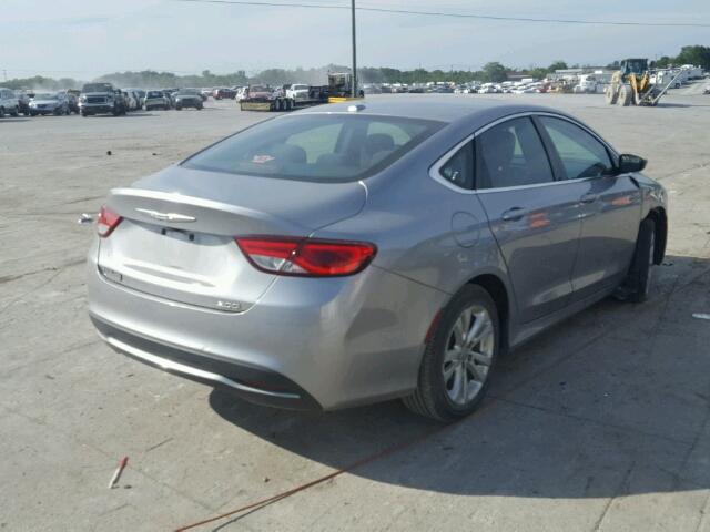 1C3CCCAB3FN605023 - 2015 CHRYSLER 200 GRAY photo 4