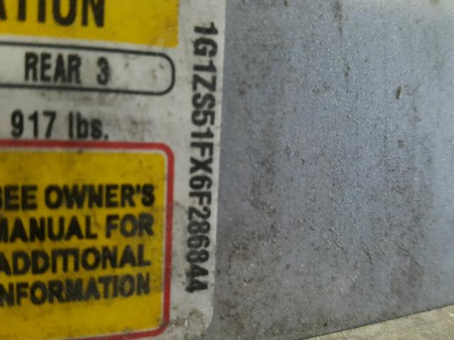 1G1ZS51FX6F286844 - 2006 CHEVROLET MALIBU LS SILVER photo 10