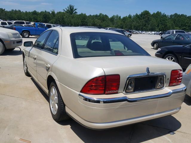 1LNHM86S12Y704884 - 2002 LINCOLN LS 米色 照片 3