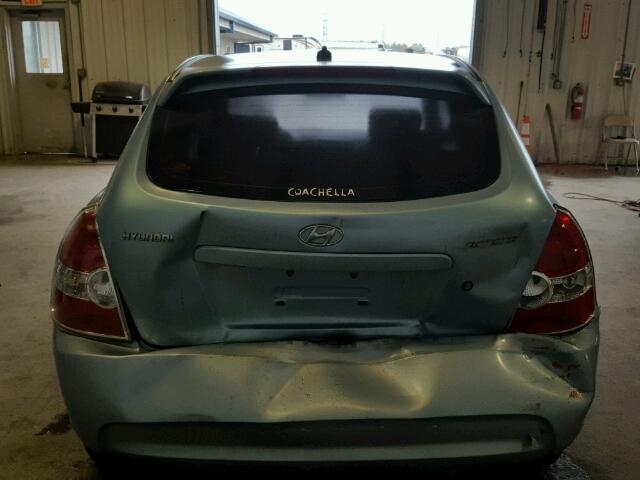 KMHCM36CX9U112858 - 2009 HYUNDAI ACCENT GS BLUE photo 10