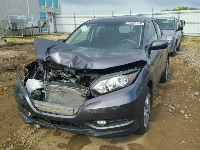 3CZRU6H59GM115910 - 2016 HONDA HR-V EX GRAY photo 2