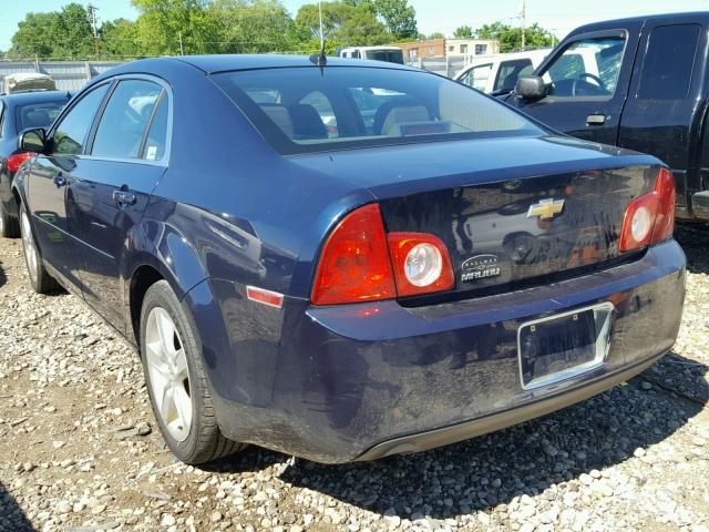 1G1ZB5EB9AF113154 - 2010 CHEVROLET MALIBU LS Mavi foto 3