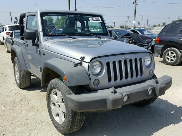 1C4GJWAG0FL621644 - 2015 JEEP WRANGLER S GRAY photo 1