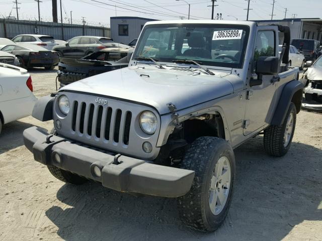 1C4GJWAG0FL621644 - 2015 JEEP WRANGLER S GRAY photo 2