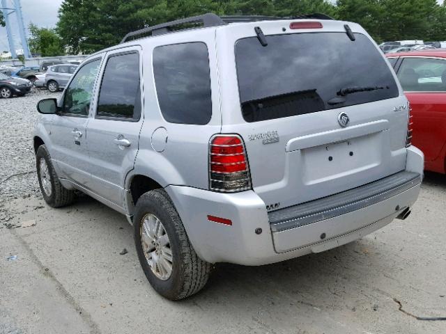 4M2CU97147KJ11552 - 2007 MERCURY MARINER PR SILVER photo 3