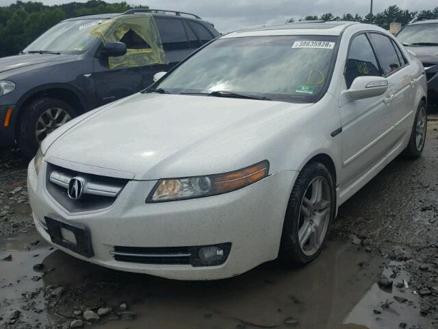 19UUA66227A037373 - 2007 ACURA TL WHITE photo 2