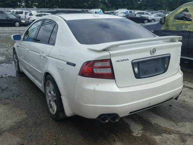 19UUA66227A037373 - 2007 ACURA TL WHITE photo 3