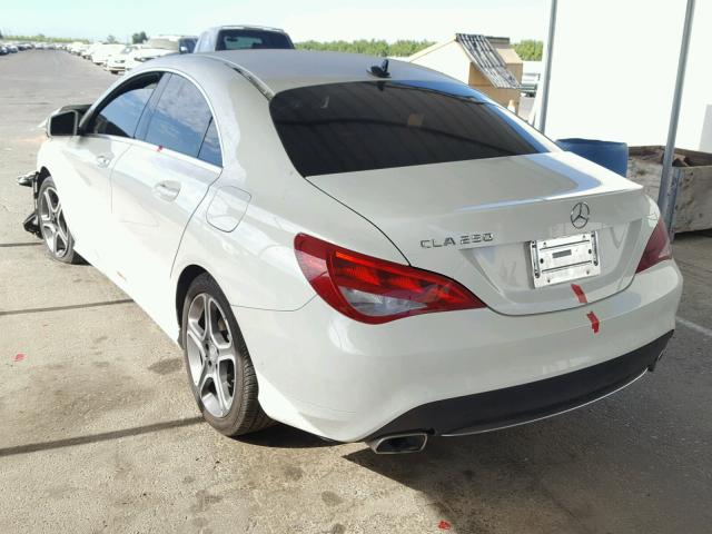 WDDSJ4EB3EN038488 - 2014 MERCEDES-BENZ CLA 250 WHITE photo 3