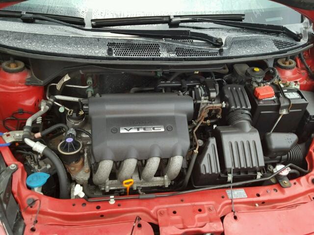 JHMGD38687S013055 - 2007 HONDA FIT S 红色 照片 7