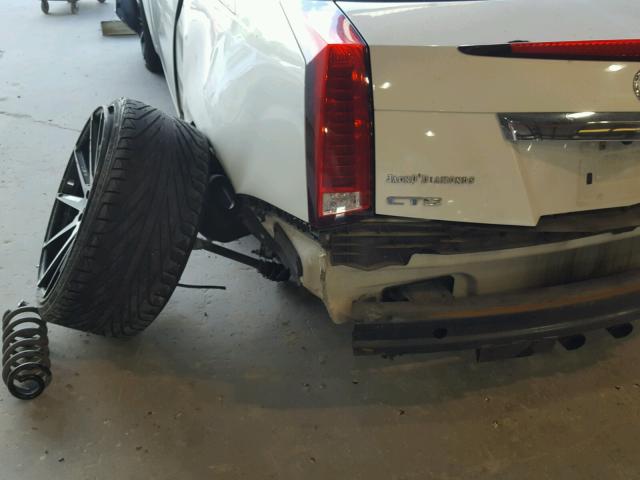 1G6DA1E31C0136068 - 2012 CADILLAC CTS WHITE photo 9