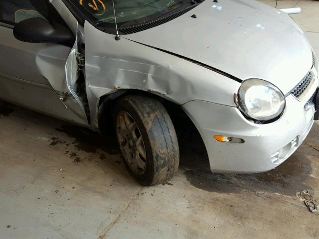 1B3ES56C05D226071 - 2005 DODGE NEON SXT GRAY photo 9