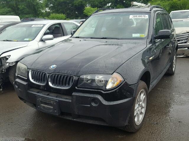 WBXPA73405WC49332 - 2005 BMW X3 2.5I BLACK photo 2