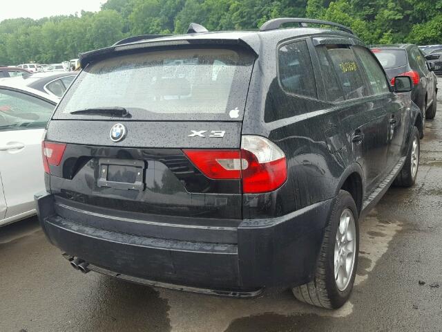 WBXPA73405WC49332 - 2005 BMW X3 2.5I BLACK photo 4