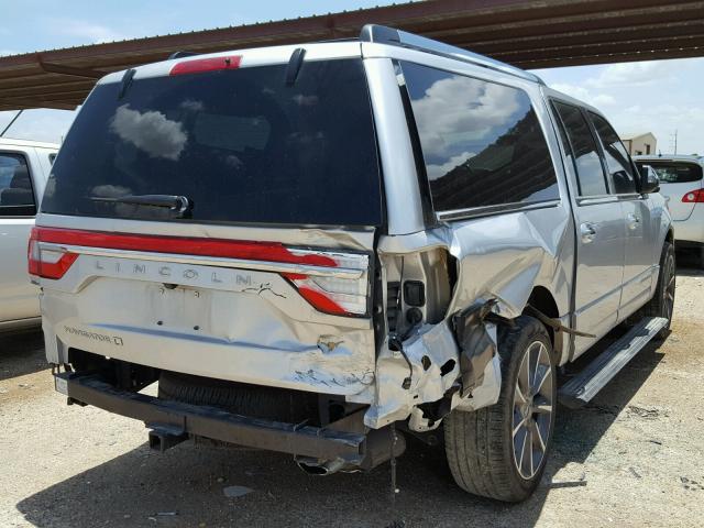 5LMJJ3KT9HEL03487 - 2017 LINCOLN NAVIGATOR SILVER photo 4