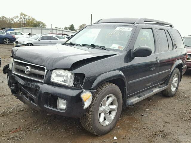 JN8DR09Y13W822022 - 2003 NISSAN PATHFINDER BLACK photo 2