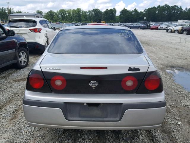 2G1WF52E759278320 - 2005 CHEVROLET IMPALA GRAY photo 9