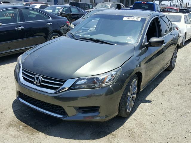 1HGCR2F53FA110403 - 2015 HONDA ACCORD SPO Жасыл фото 2
