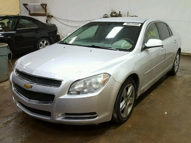 1G1ZC5EB3AF171144 - 2010 CHEVROLET MALIBU 1LT SILVER photo 2
