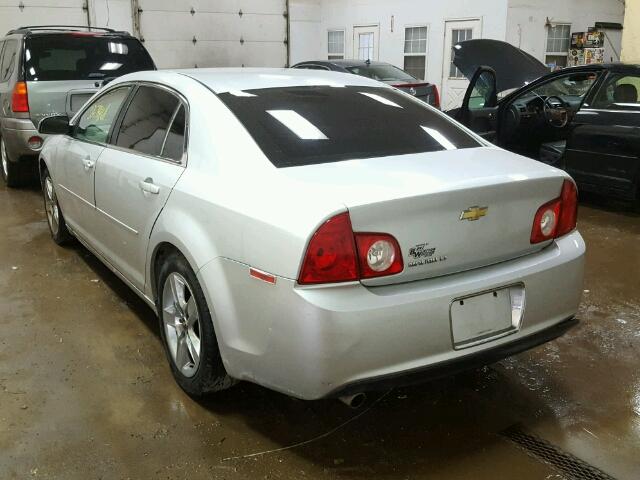 1G1ZC5EB3AF171144 - 2010 CHEVROLET MALIBU 1LT SILVER photo 3