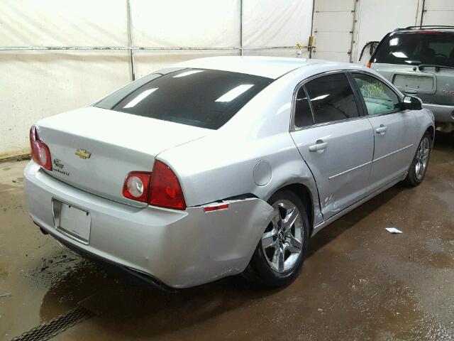 1G1ZC5EB3AF171144 - 2010 CHEVROLET MALIBU 1LT SILVER photo 4