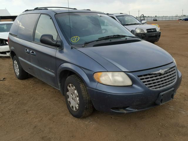 1C4GJ45321B227590 - 2001 CHRYSLER VOYAGER LX BLUE photo 1