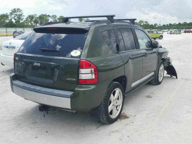 1J8FT57W98D686691 - 2008 JEEP COMPASS LI GREEN photo 4