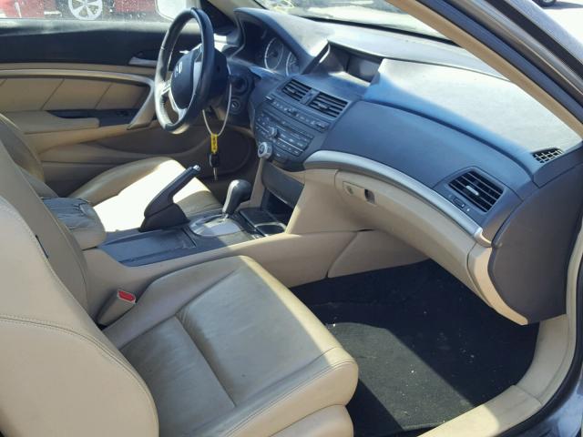 1HGCS12828A000590 - 2008 HONDA ACCORD EXL GRAY photo 5