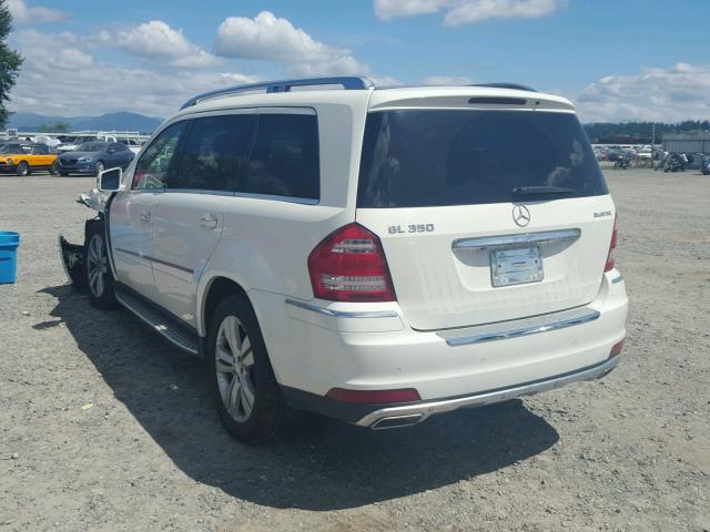 4JGBF2FE6CA782238 - 2012 MERCEDES-BENZ GL 350 BLU WHITE photo 3