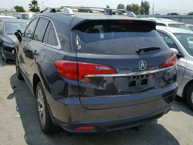 5J8TB4H52FL001738 - 2015 ACURA RDX TECHNO GRAY photo 3