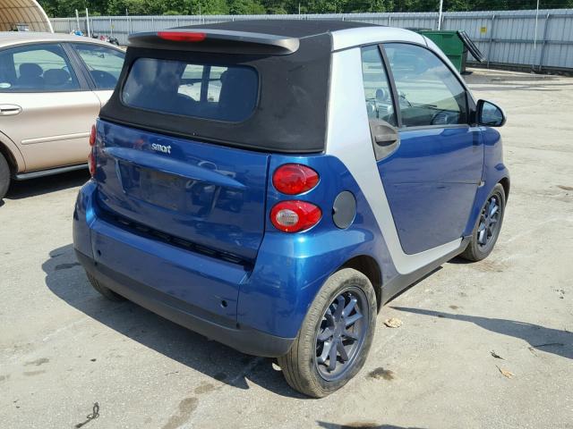 WMEEK31X38K192884 - 2008 SMART FORTWO PAS TWO TONE photo 4