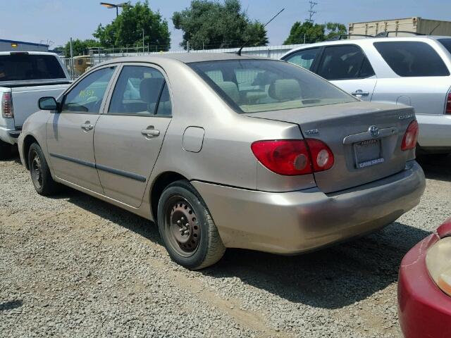 1NXBR32E55Z475096 - 2005 TOYOTA COROLLA CE GOLD photo 3