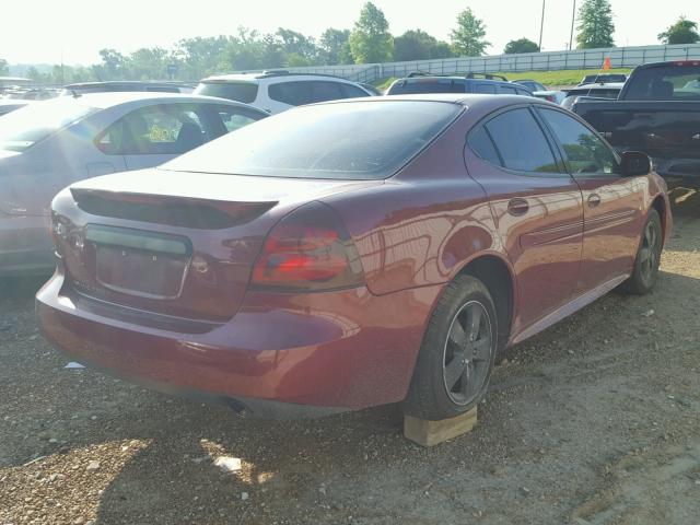2G2WP552561118916 - 2006 PONTIAC GRAND PRIX MAROON photo 4