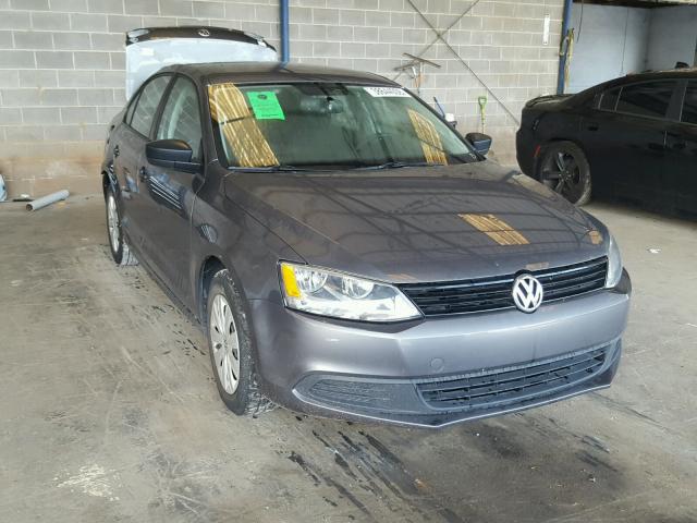 3VW2K7AJXEM353009 - 2014 VOLKSWAGEN JETTA BASE Մոխրագույն լուսանկար 1