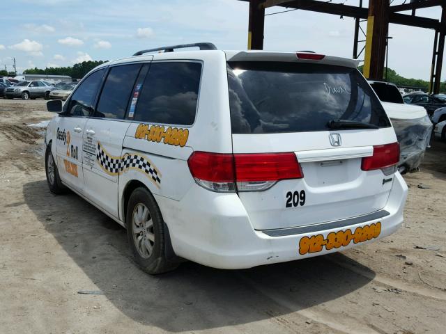 5FNRL38418B054329 - 2008 HONDA ODYSSEY EX WHITE photo 3