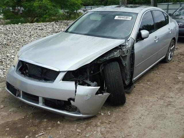 JNKBY01E66M202479 - 2006 INFINITI M45 SILVER photo 2