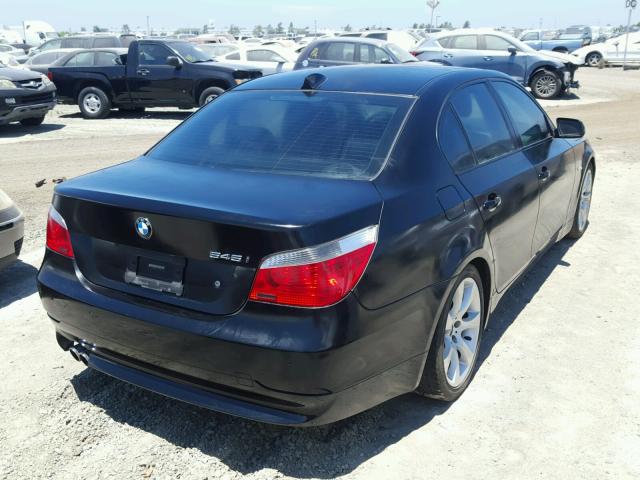 WBANB33515CN67152 - 2005 BMW 545 I BLACK photo 4