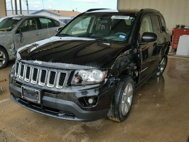 1C4NJCBA8ED727137 - 2014 JEEP COMPASS SP BLACK photo 2