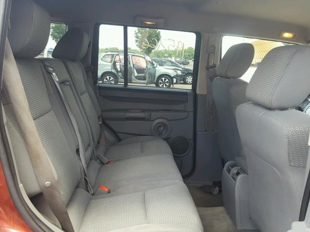 1J8HH48K07C604674 - 2007 JEEP COMMANDER ბურგუნდია ფოტო 6