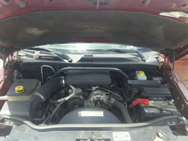 1J8HH48K07C604674 - 2007 JEEP COMMANDER ბურგუნდია ფოტო 7