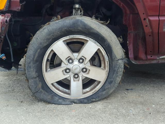 1J8HH48K07C604674 - 2007 JEEP COMMANDER ბურგუნდია ფოტო 9