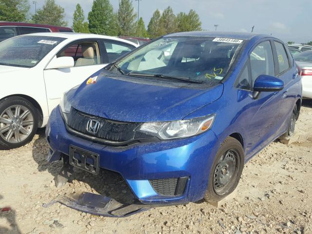 JHMGK5H51GX025723 - 2016 HONDA FIT LX BLUE photo 2